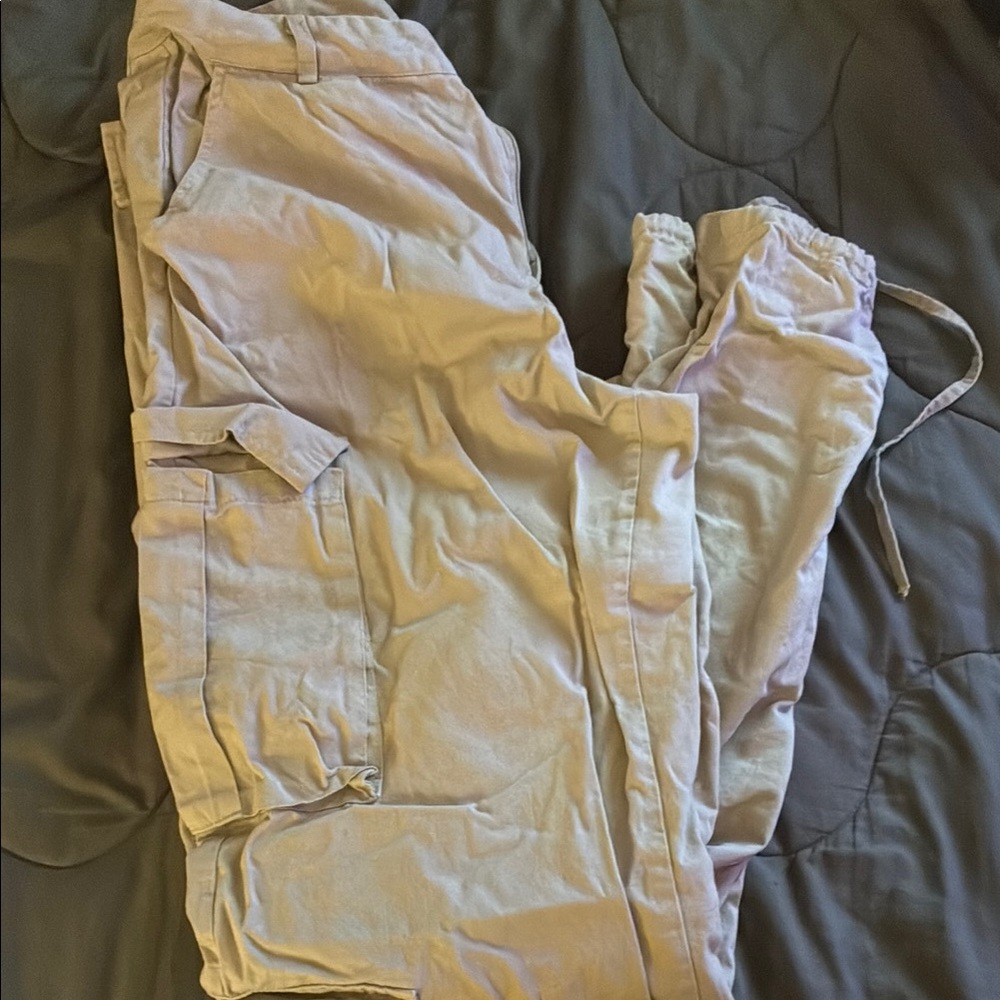SHEIN Light Purple Cargo Pants